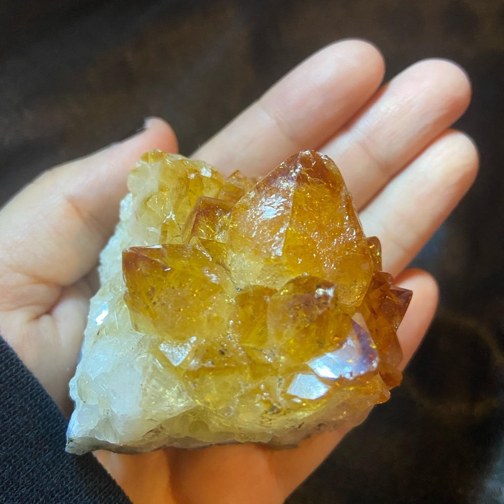 Citrine raw crystal form